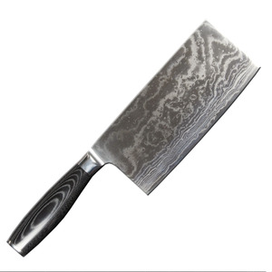 高端大马士革钢菜刀厨师刀水果刀VG-10钢芯花纹钢菜刀切片刀