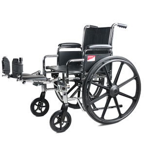 )鱼跃轮椅H102手推老人折叠轻便加重轮椅胖人加宽轮椅QX