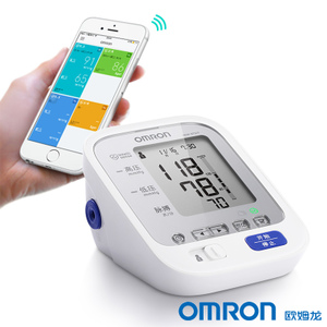 欧姆龙电子血压计HEM-8732T蓝牙智能血压测量仪测量计臂式家用