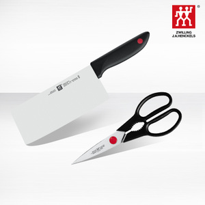 德国双立人红点刀剪套装 不锈钢中片刀厨房多用剪刀