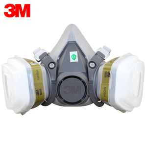 3M 6200+6006 防毒面具 电焊喷漆消防面具 化工防护面罩 防粉尘烟